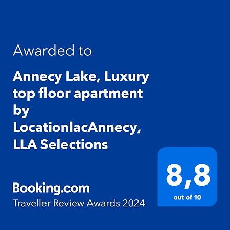 Annecy Lake, Luxury Top Floor Apartment - Lla Selections By Location Lac Annecy Buitenkant foto